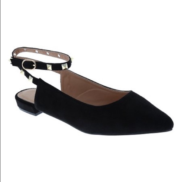 $15 🔺Valentino Vibes tie up ankle studded flats - Picture 4 of 8